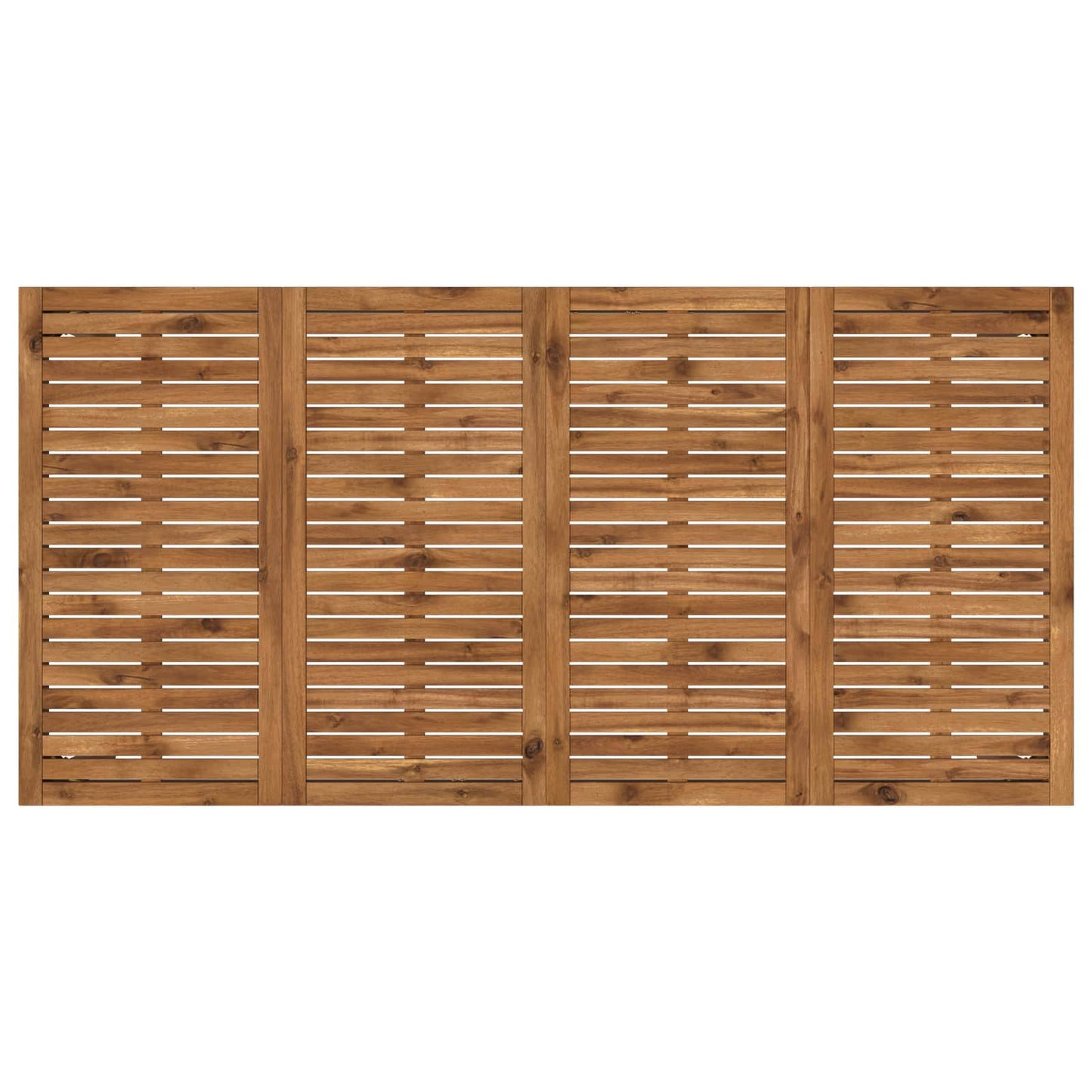 Garden Dinner Table Natural and Coffee 147 x 88.5 x 75 cm