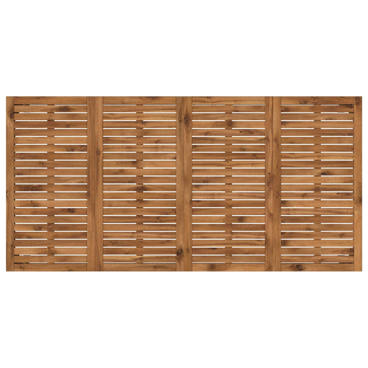 Garden Dinner Table Natural and White 180 x 88.5 x 75 cm