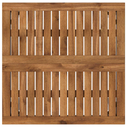 Garden Bar Table Natural and White 60 x 60.5 x 105 cm