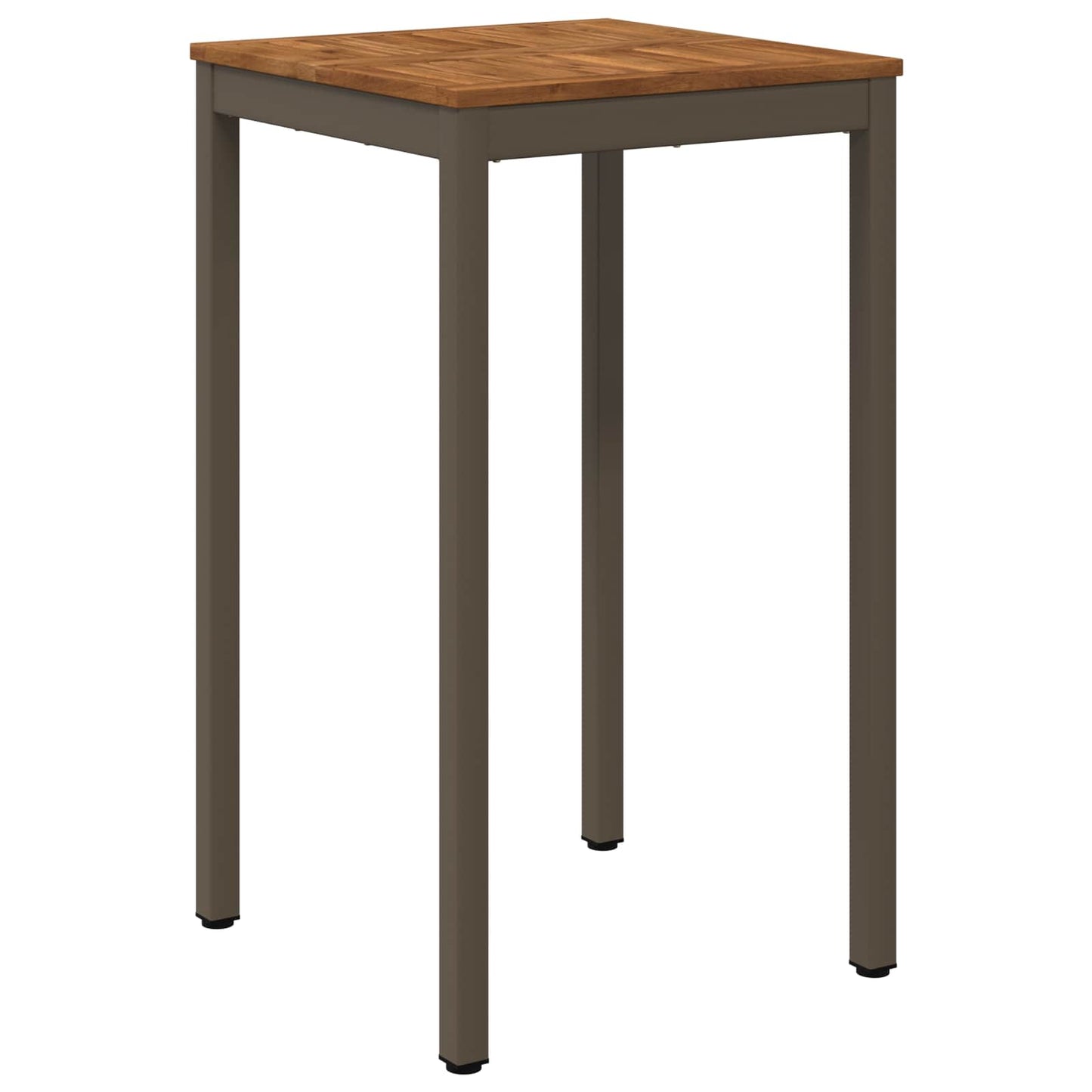 Garden Bar Table Natural and Coffee 60 x 60.5 x 105 cm