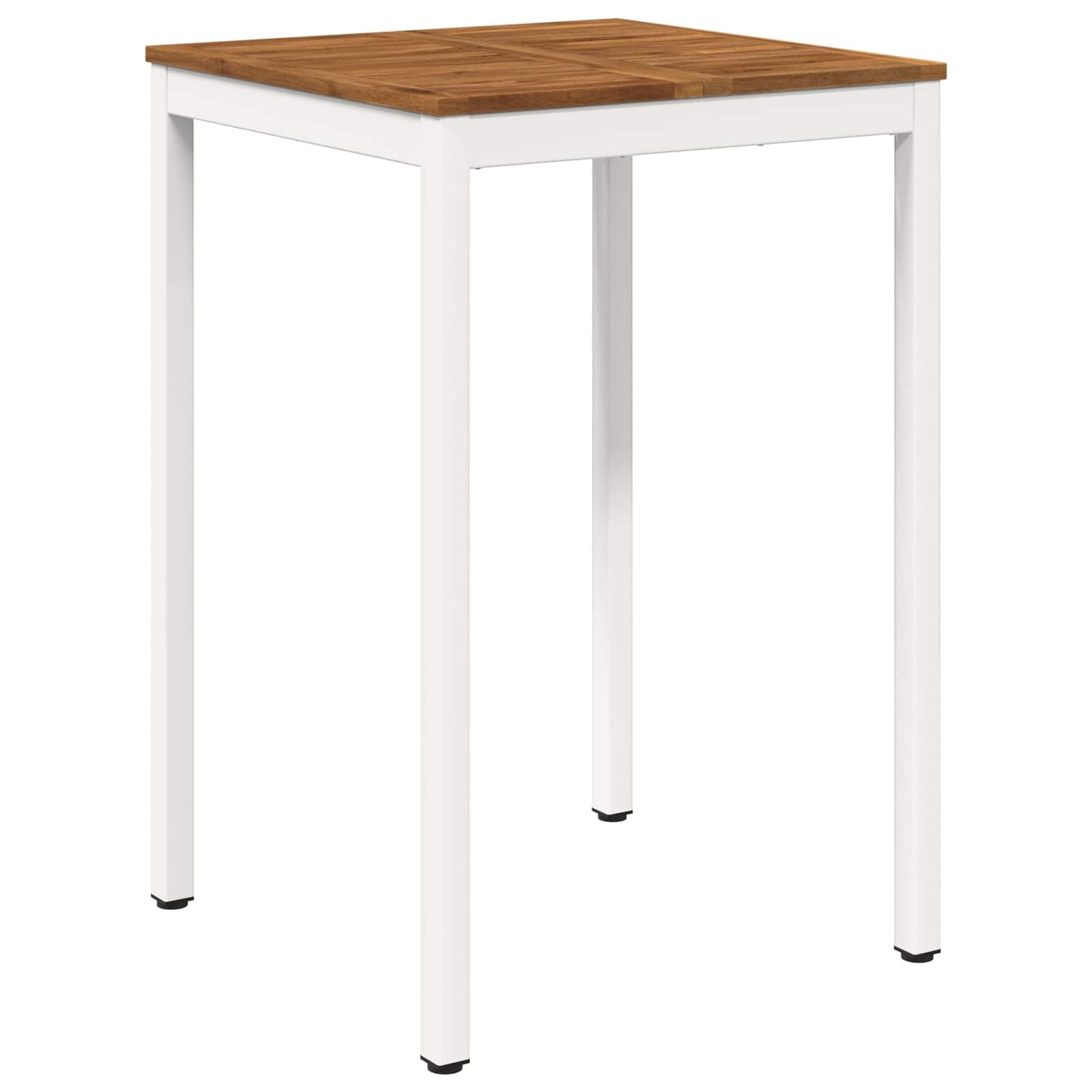 Garden Bar Table Natural and White 70 x 68.5 x 105 cm