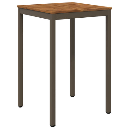 Garden Bar Table Natural and Coffee 70 x 68.5 x 105 cm