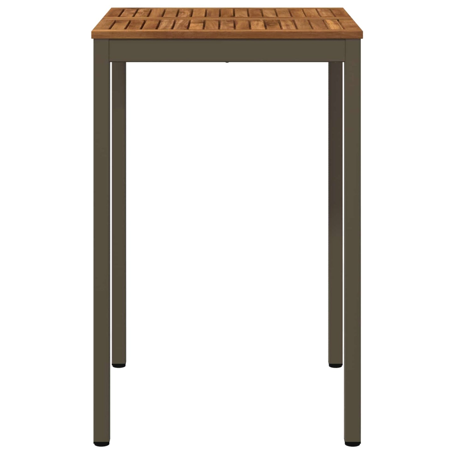 Garden Bar Table Natural and Coffee 70 x 68.5 x 105 cm