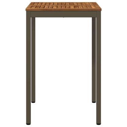 Garden Bar Table Natural and Coffee 70 x 68.5 x 105 cm