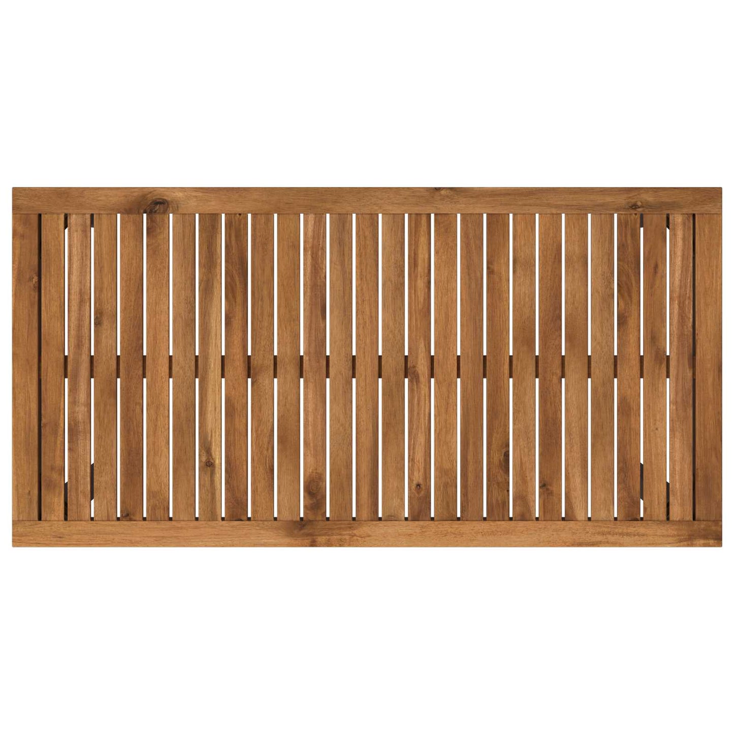Garden Bar Table Natural and Black 108.5 x 55 x 105 cm