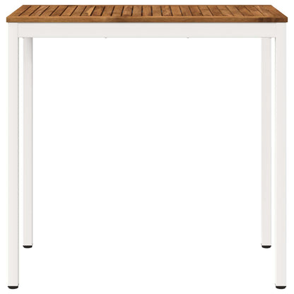 Garden Bar Table Natural and White 108.5 x 55 x 105 cm