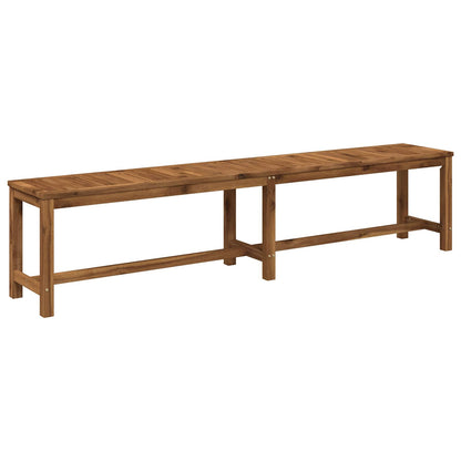 Garden Bench LAREN 201 x 35 x 45 cm Solid Acacia Wood Natural
