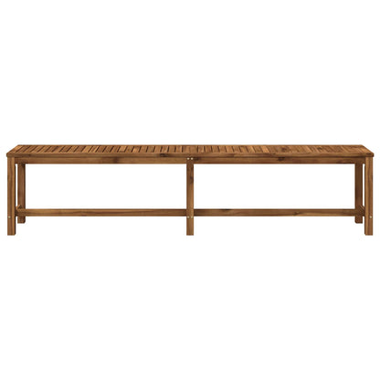 Garden Bench LAREN 201 x 35 x 45 cm Solid Acacia Wood Natural