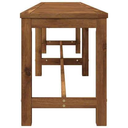 Garden Bench LAREN 201 x 35 x 45 cm Solid Acacia Wood Natural