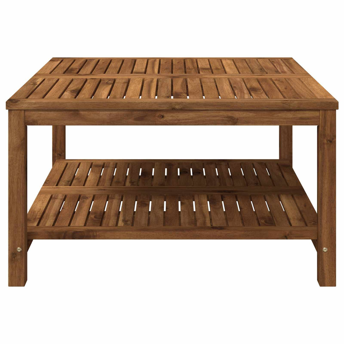 Coffee Table Natural 80.5 x 80 x 45 cm Solid Acacia Wood