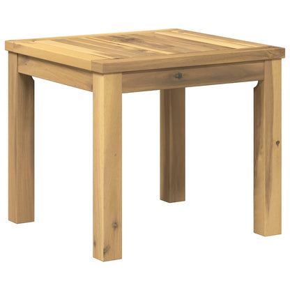 Coffee Table White 40 x 40.5 x 36 cm Solid Acacia Wood