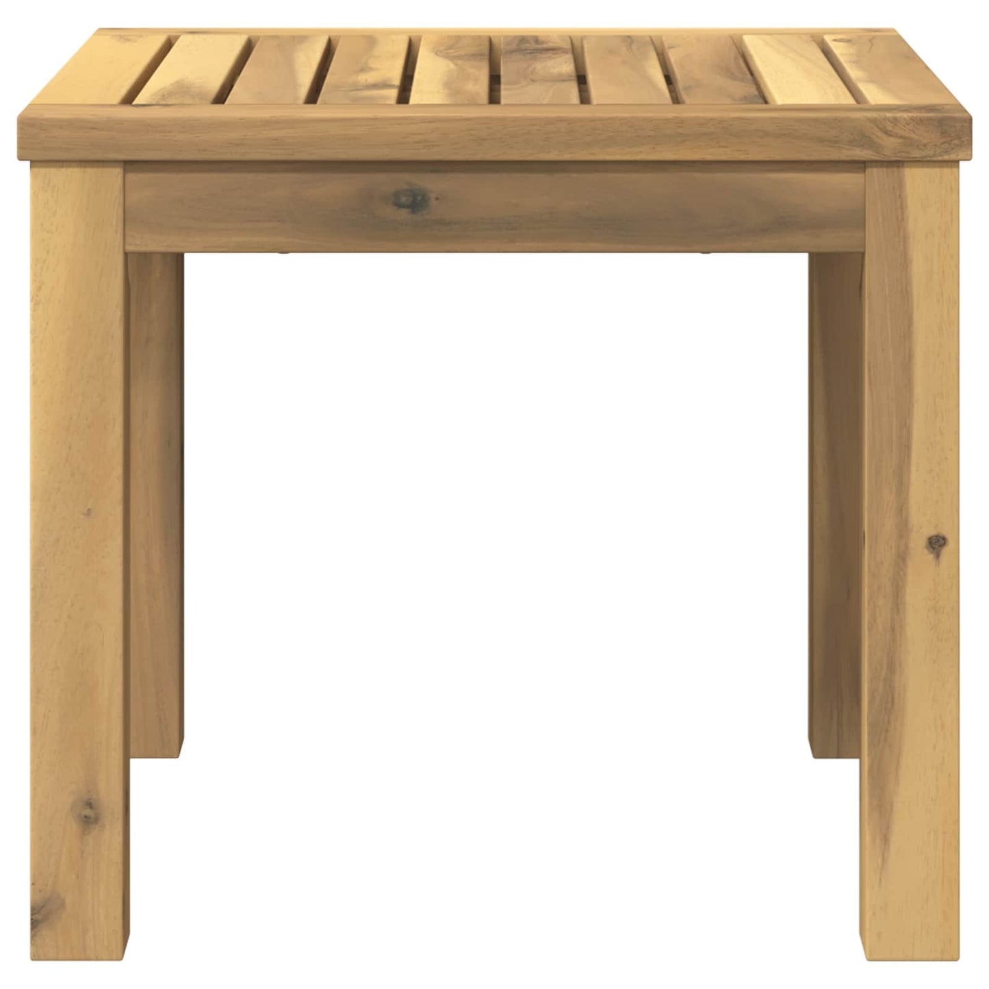 Coffee Table White 40 x 40.5 x 36 cm Solid Acacia Wood