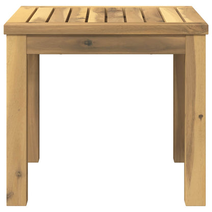 Coffee Table White 40 x 40.5 x 36 cm Solid Acacia Wood