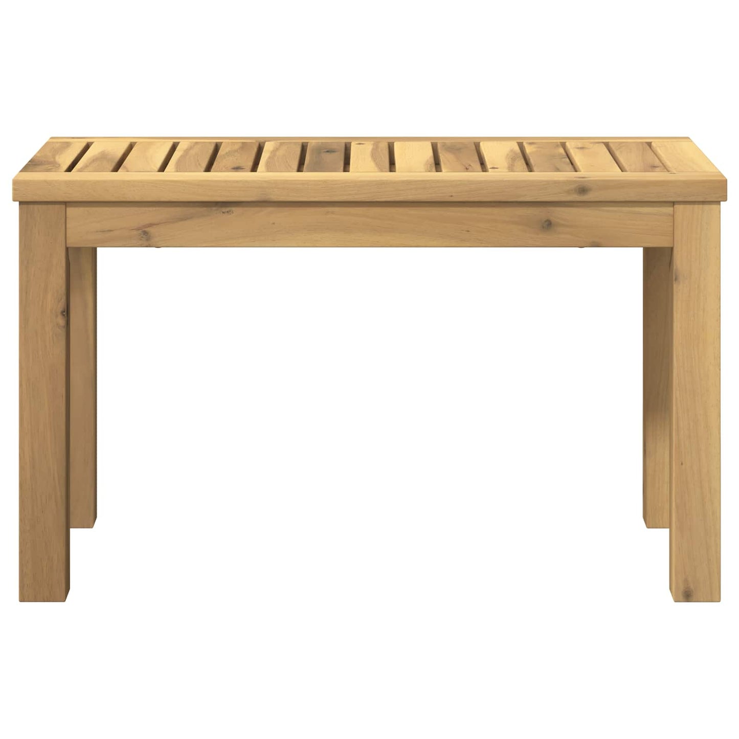Coffee Table White 60.5 x 30 x 36 cm Solid Acacia Wood