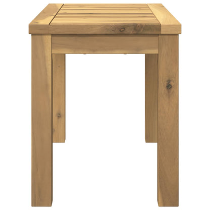 Coffee Table White 60.5 x 30 x 36 cm Solid Acacia Wood