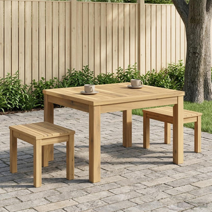 Coffee Table White 50 x 60.5 x 36 cm Solid Acacia Wood