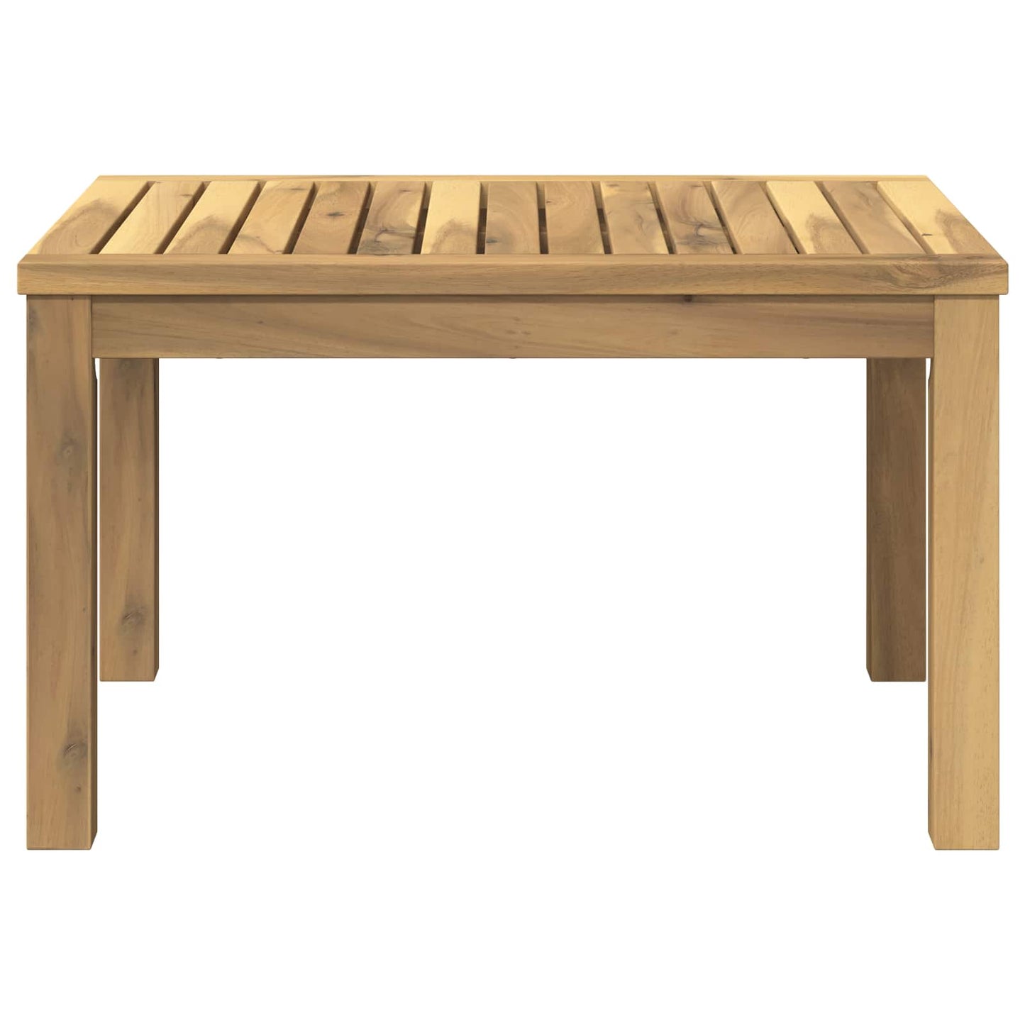 Coffee Table White 50 x 60.5 x 36 cm Solid Acacia Wood