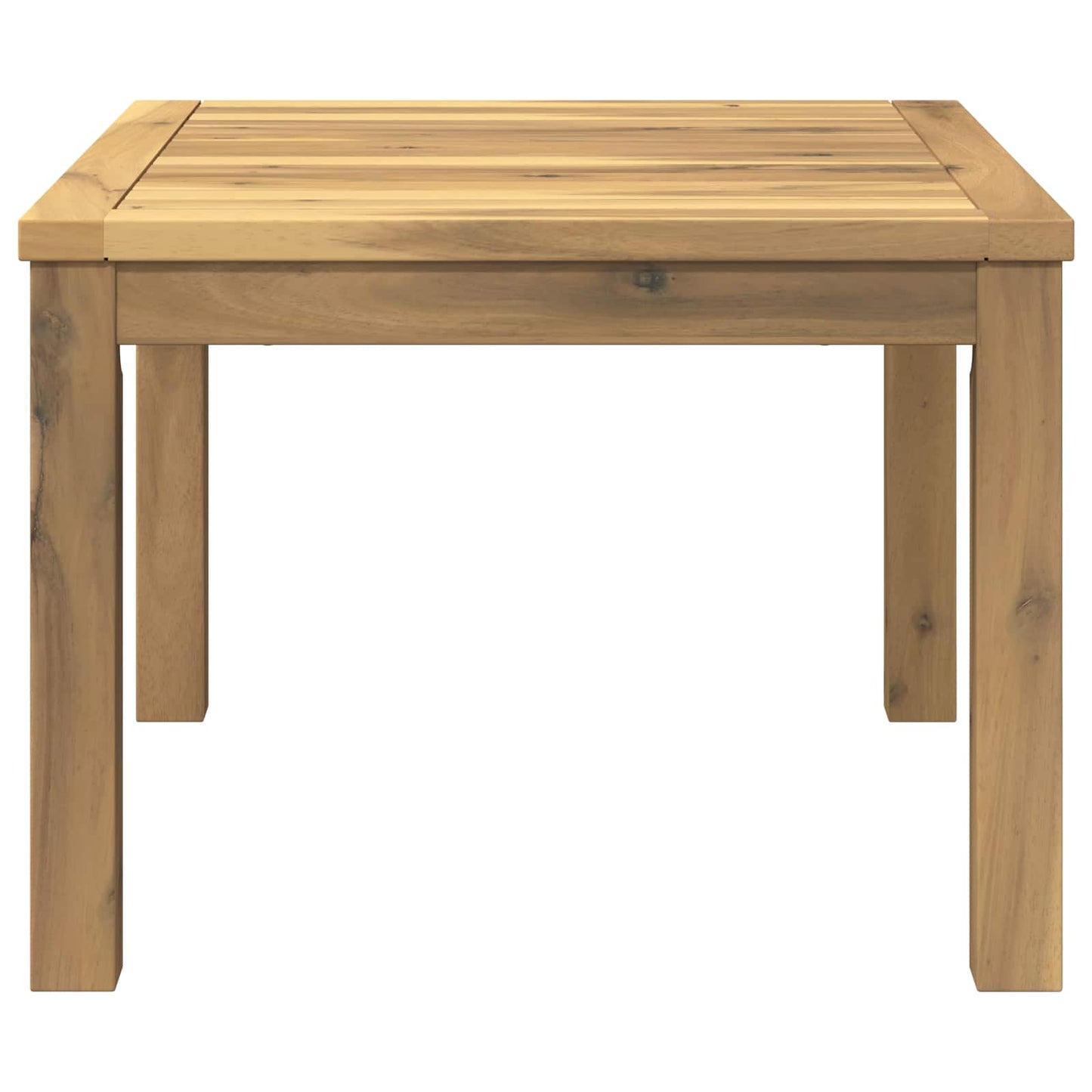 Coffee Table White 50 x 60.5 x 36 cm Solid Acacia Wood