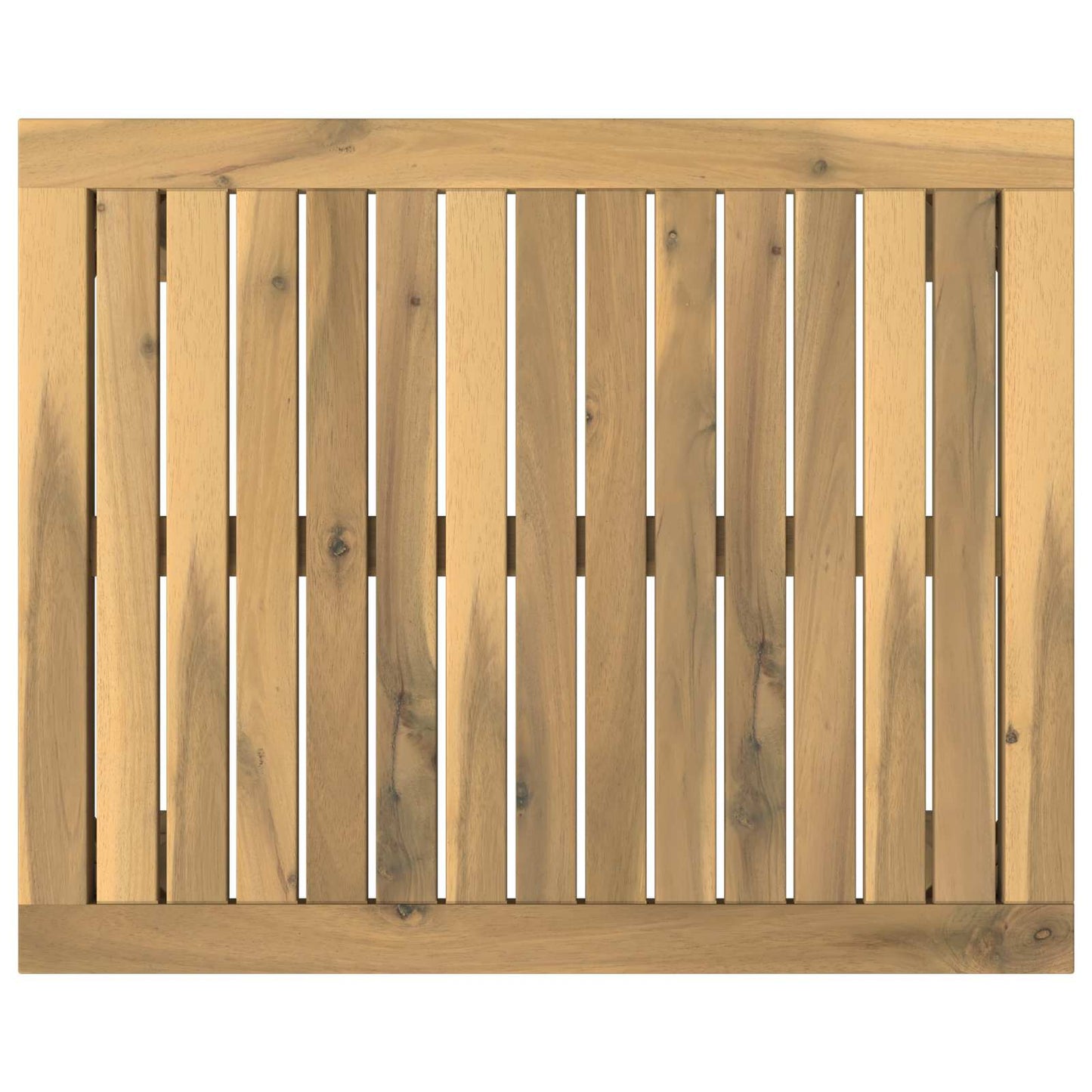 Coffee Table White 50 x 60.5 x 36 cm Solid Acacia Wood
