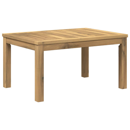Coffee Table White 50 x 68.5 x 36 cm Solid Acacia Wood