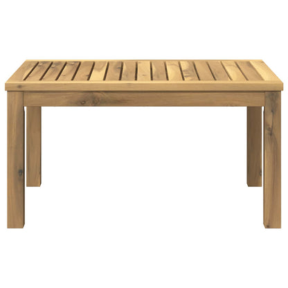 Coffee Table White 50 x 68.5 x 36 cm Solid Acacia Wood