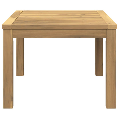 Coffee Table White 50 x 68.5 x 36 cm Solid Acacia Wood