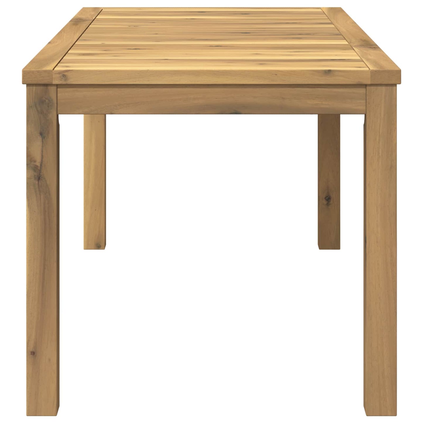 Coffee Table White 50 x 100.5 x 45 cm Solid Acacia Wood