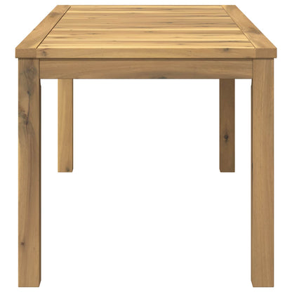Coffee Table White 50 x 100.5 x 45 cm Solid Acacia Wood