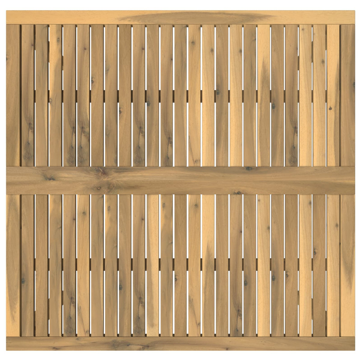 Coffee Table White 98 x 100.5 x 45 cm Solid Acacia Wood