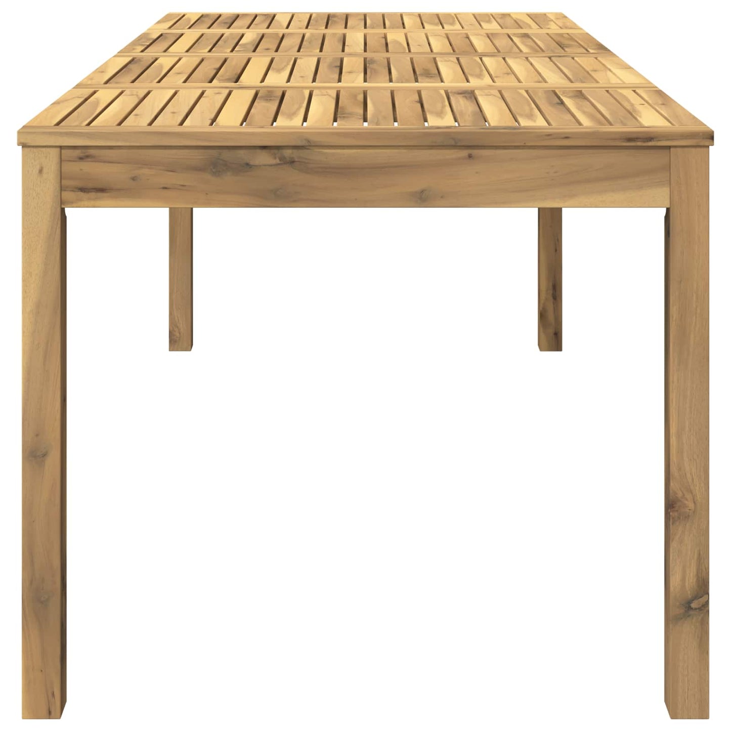 Garden Dinner Table White 180 x 88.5 x 75 cm Solid Acacia Wood
