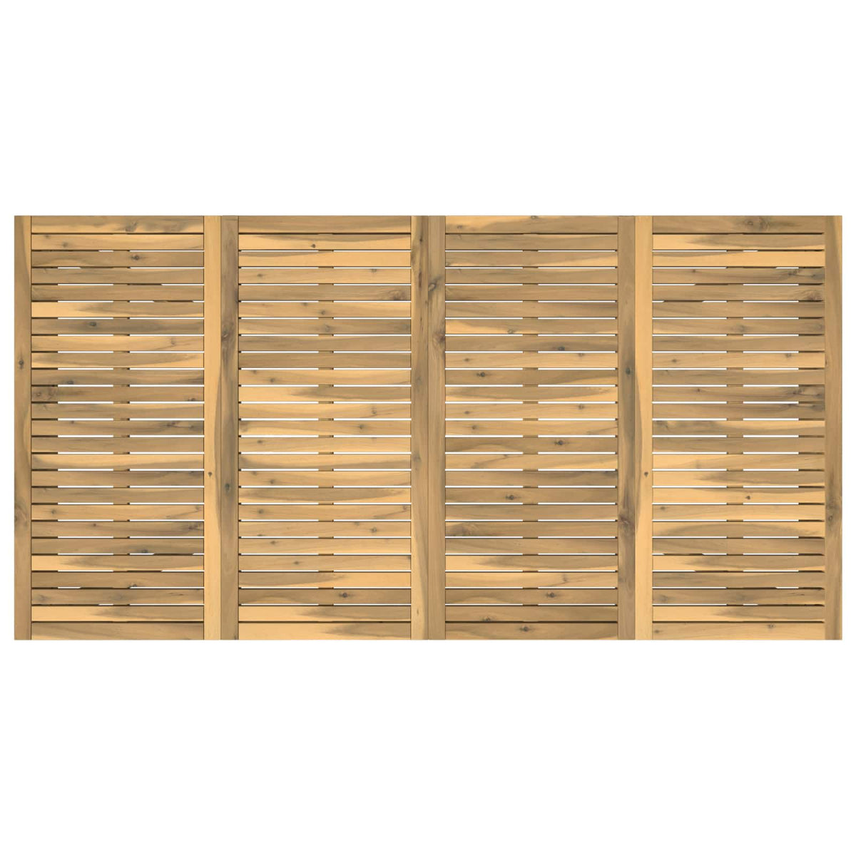 Garden Dinner Table White 196 x 100.5 x 75 cm Solid Acacia Wood
