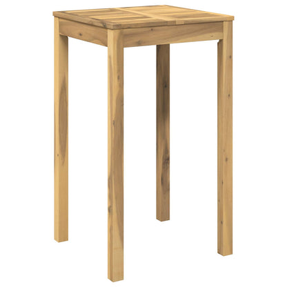 Garden Bar Table White 60 x 60.5 x 105 cm Solid Acacia Wood