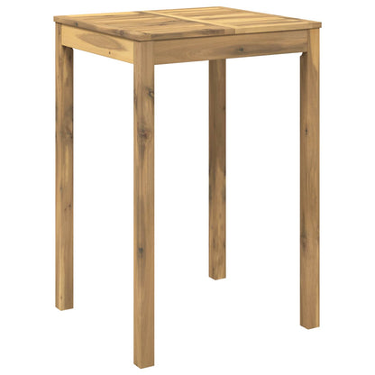Garden Bar Table LAREN Whitewash 70 x 68.5 x 105 cm