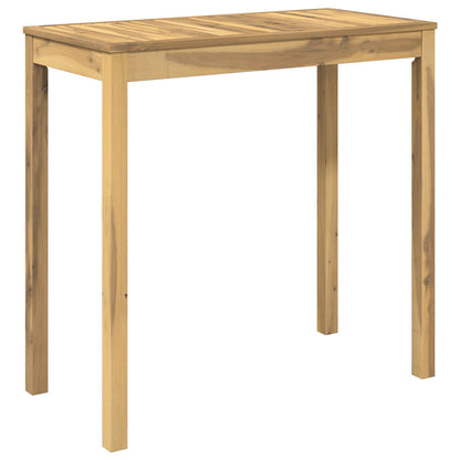 Garden Bar Table White 108.5 x 55 x 105 cm Solid Acacia Wood