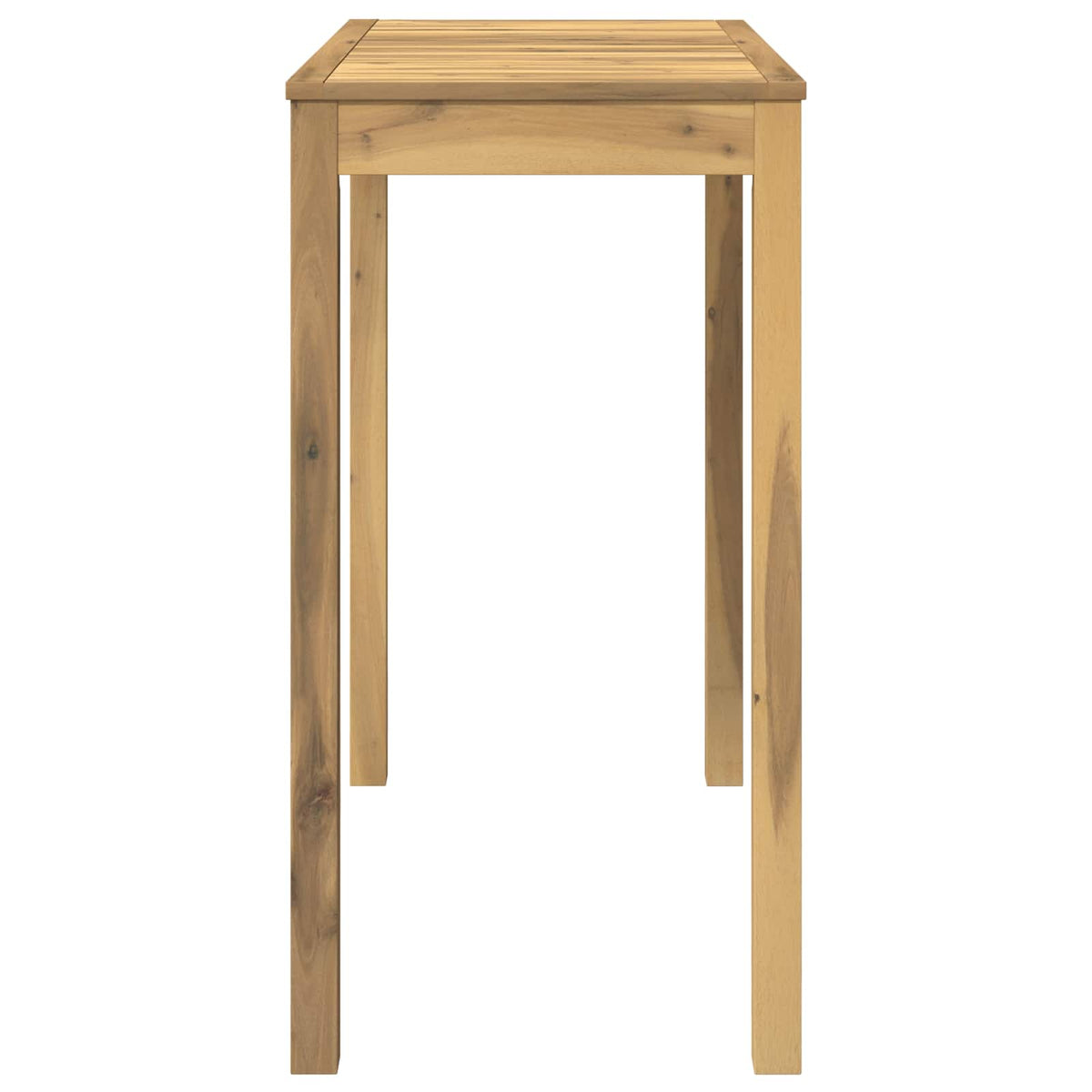 Garden Bar Table White 108.5 x 55 x 105 cm Solid Acacia Wood