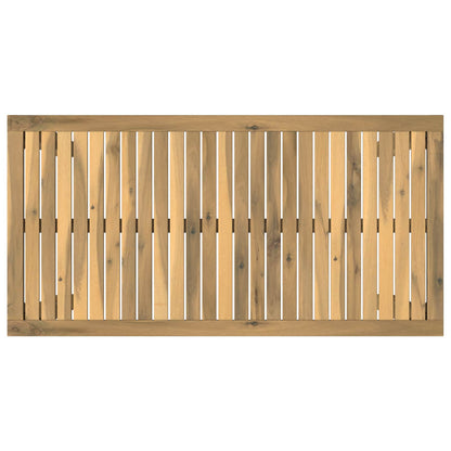 Garden Bar Table White 108.5 x 55 x 105 cm Solid Acacia Wood