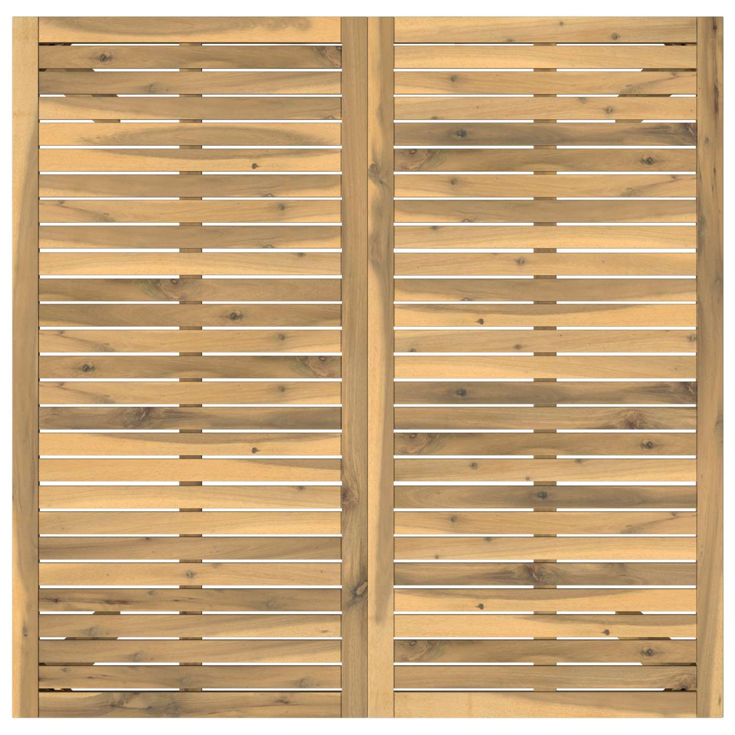 Garden Bar Table White 110 x 108.5 x 105 cm Solid Acacia Wood