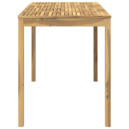 Garden Bar Table White 180 x 88.5 x 105 cm Solid Acacia Wood