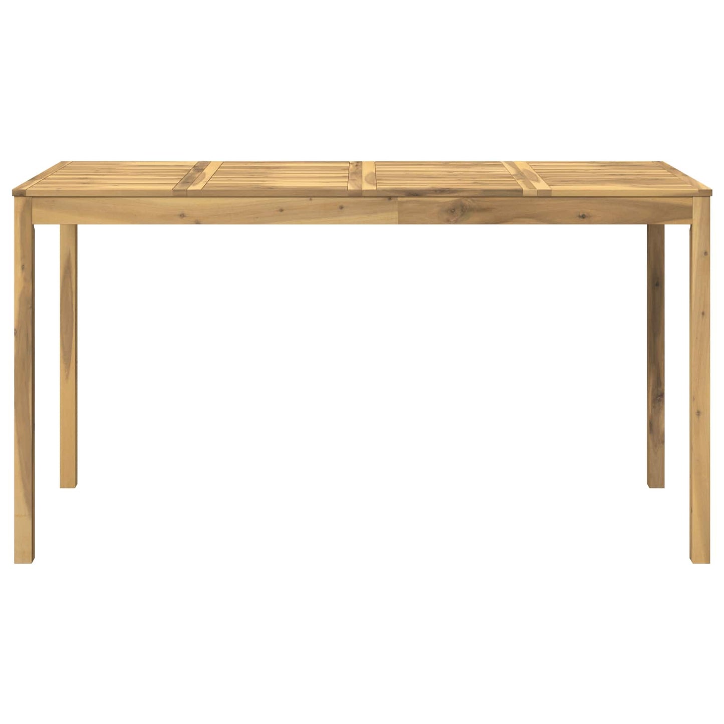 Garden Bar Table White 196 x 80.5 x 105 cm Solid Acacia Wood