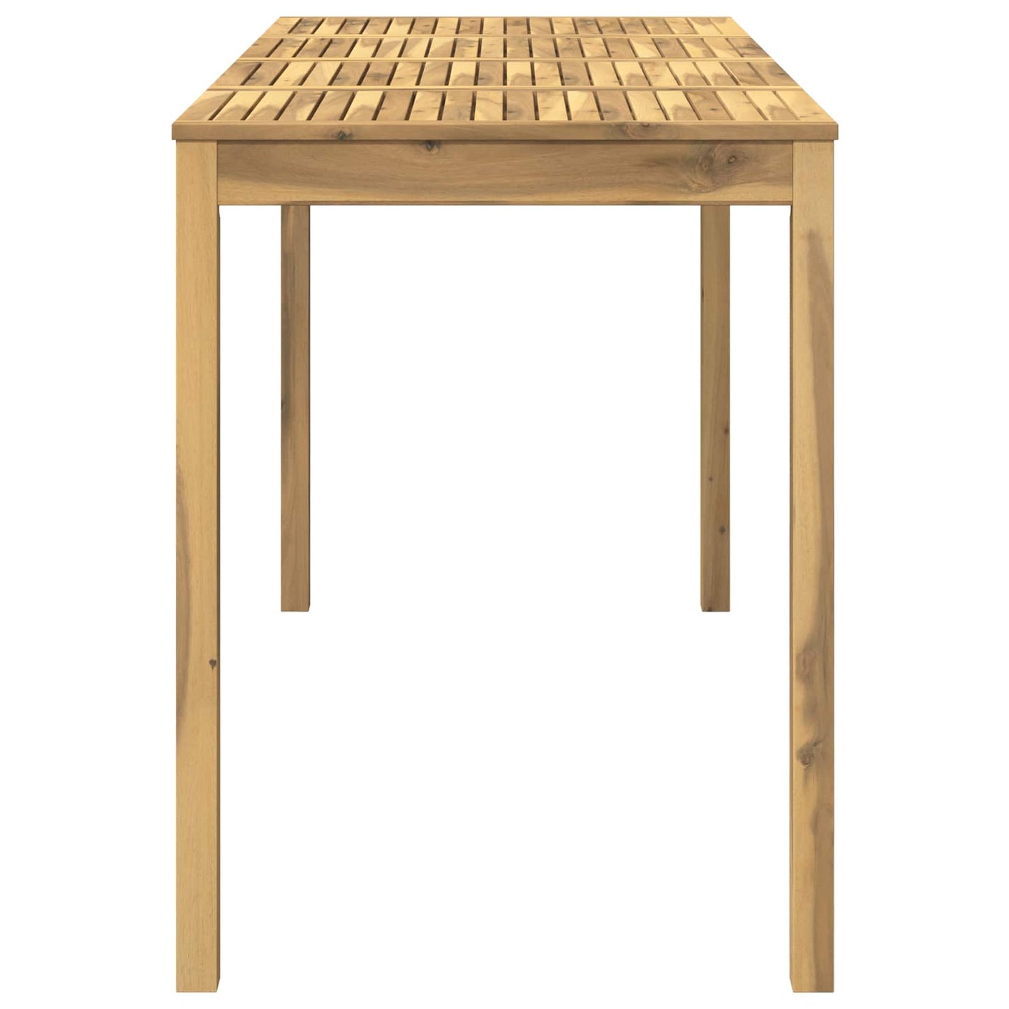 Garden Bar Table White 196 x 80.5 x 105 cm Solid Acacia Wood