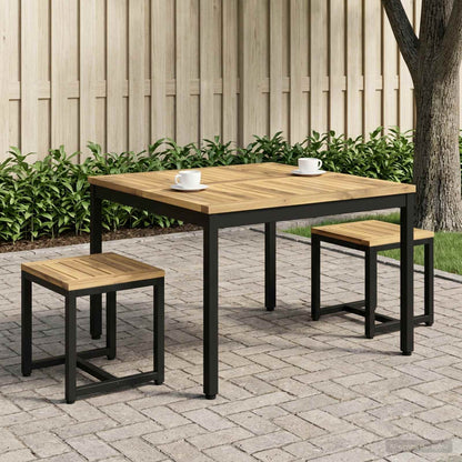 Coffee Table White and Black 80 x 80.5 x 45 cm