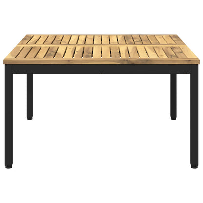 Coffee Table White and Black 80 x 80.5 x 45 cm