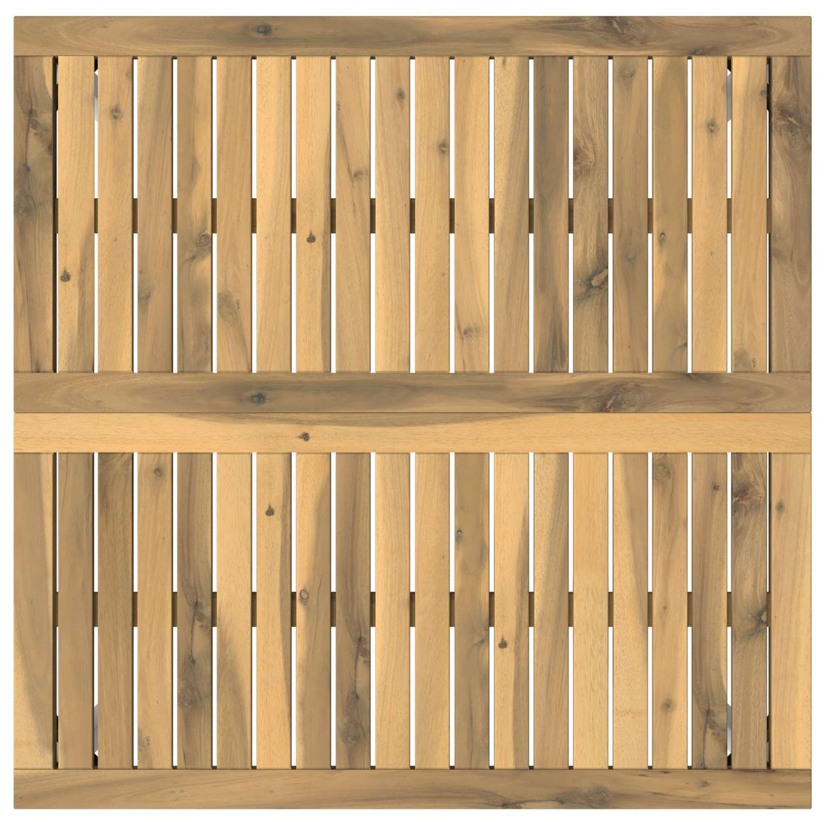 Coffee Table White 80 x 80.5 x 45 cm Solid Acacia Wood