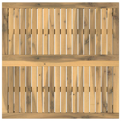 Coffee Table White 80 x 80.5 x 45 cm Solid Acacia Wood