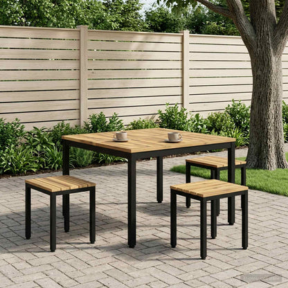 Coffee Table White and Black 100 x 100.5 x 45 cm
