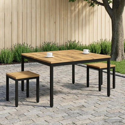 Coffee Table White and Black 100 x 100.5 x 45 cm