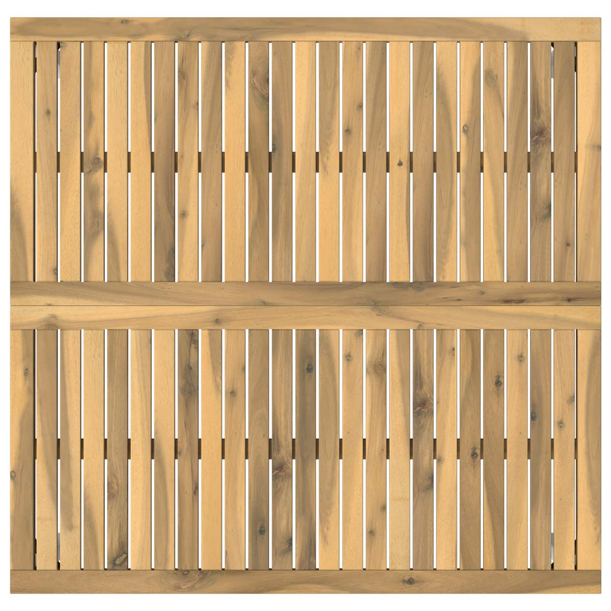 Coffee Table White 98 x 100.5 x 45 cm Solid Acacia Wood