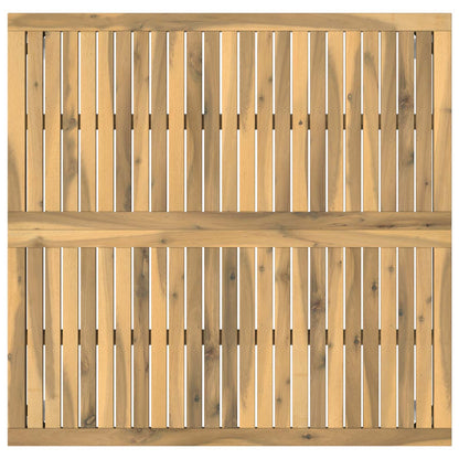 Coffee Table White 98 x 100.5 x 45 cm Solid Acacia Wood