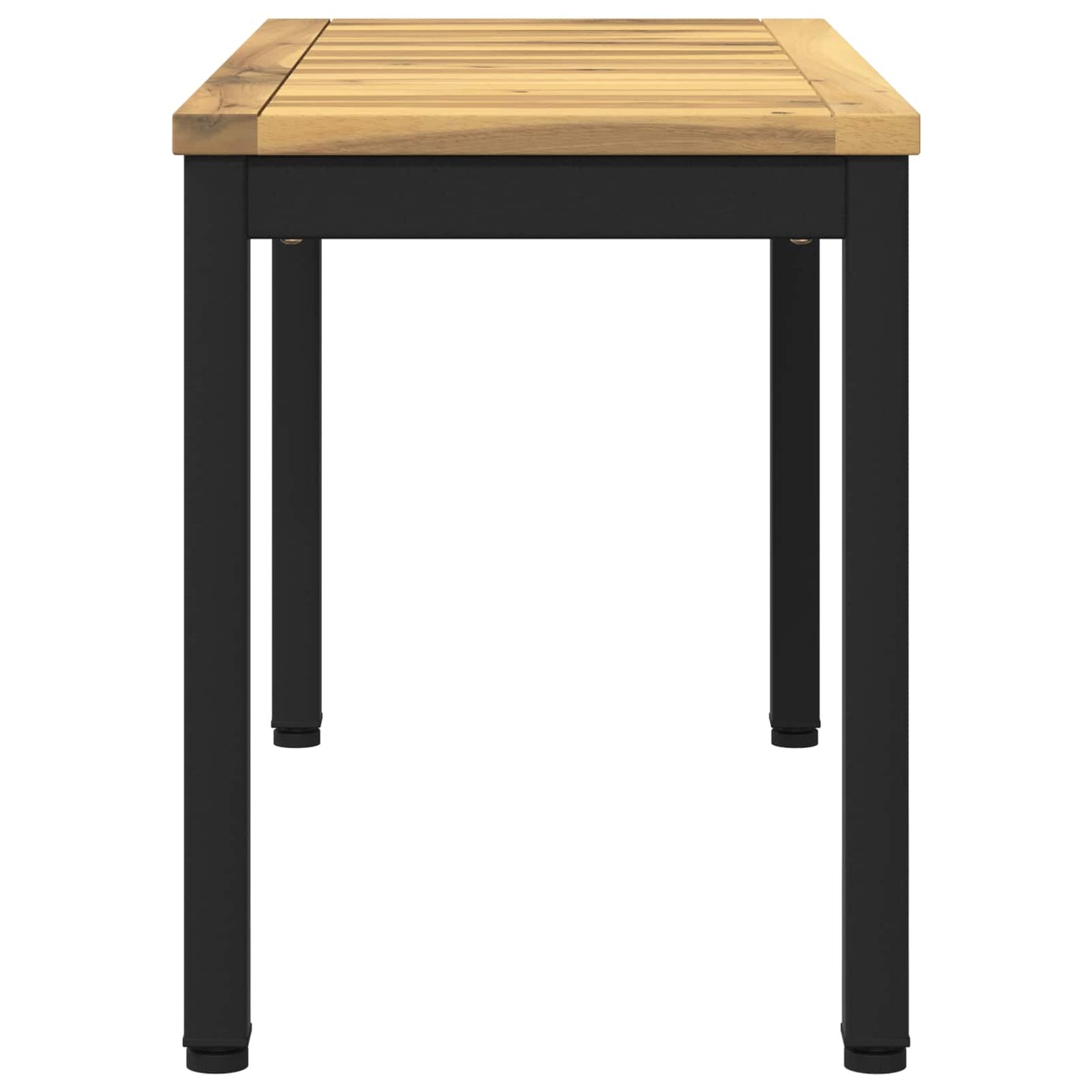 Garden Bench 80.5 x 35 x 45 cm Solid Acacia Wood Rectangular