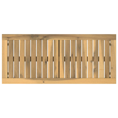 Garden Bench 80.5 x 35 x 45 cm Solid Acacia Wood White